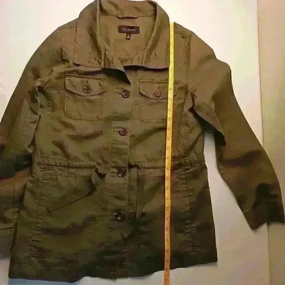Talbots Womans Utility Jacket Size XS Army Green Streetwear Skater Grunge - Picture 6 of 8